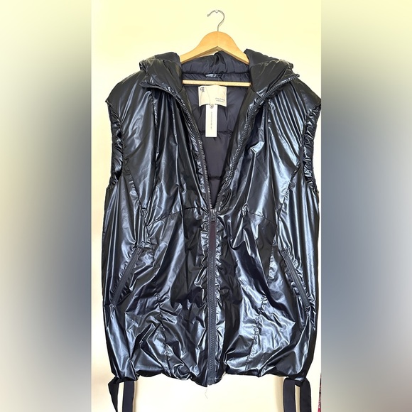 Anthropologie Pilcro Blue Quilted Shine Puffer Vest Women’s Sz Medium - Picture 8 of 10